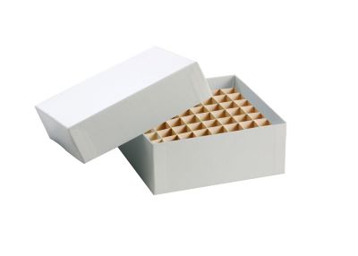 Cardboard storage, 100-place box, white, Pk/1