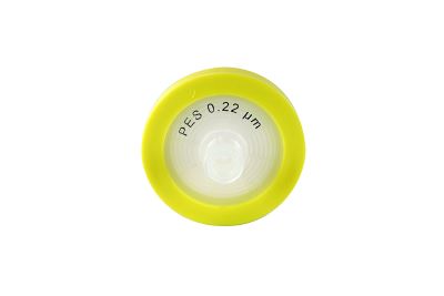 0.22m Syringe Filter, PES (Sterile), yellow, diam. 33 mm, Pk/100