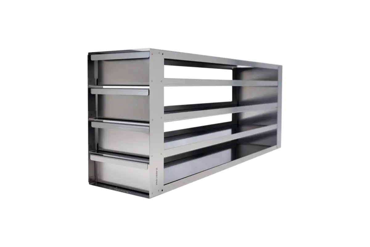 16 Place freezer Racks with pull out shelves (4 x 4), new superior quality